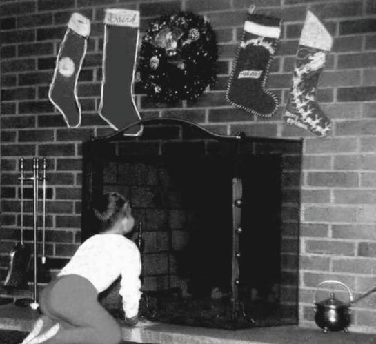 1958 - David Waiting for Santa - 1