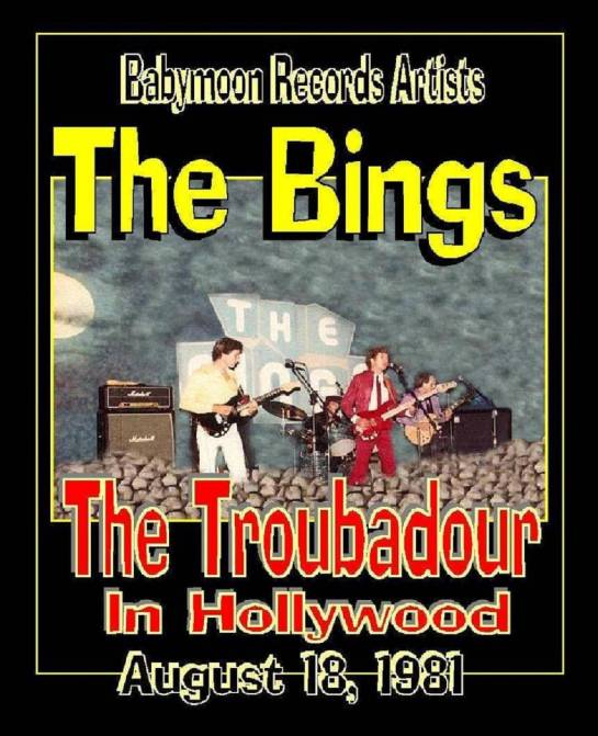 1981 Bings - Troubador Poster - ALT